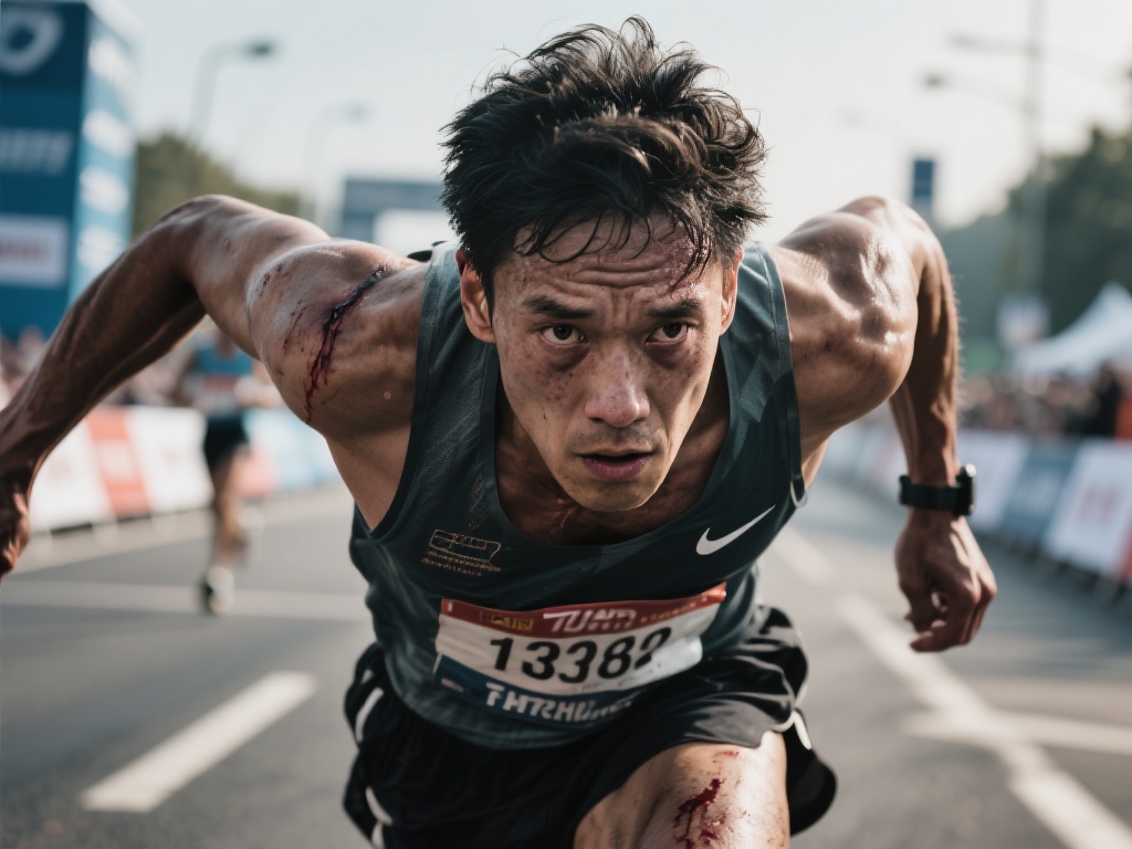 以一位马拉松选手为例，在长达数小时的赛程中，身体早