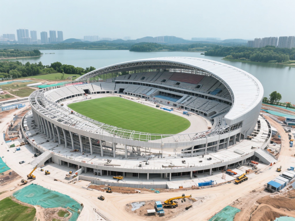据相关负责人透露，皇冠湖体育中心的建设工作自启动以